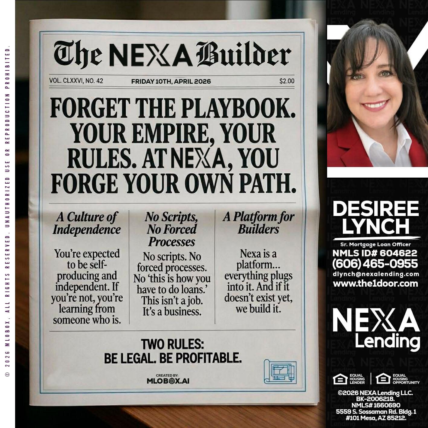 THE NEXA BUILDER - Desiree Lynch -Founder & CEO