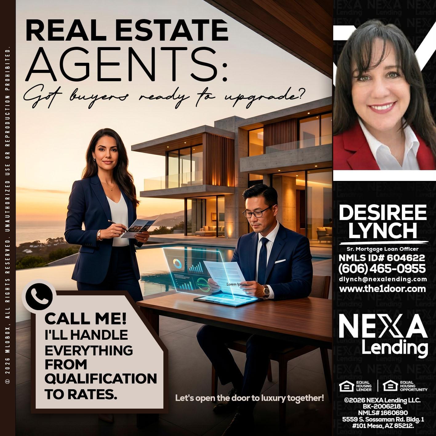 REAL ESTATE AGENTS - Desiree Lynch -Founder & CEO